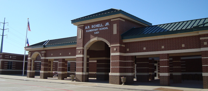 Schell Elementary School front entrance 